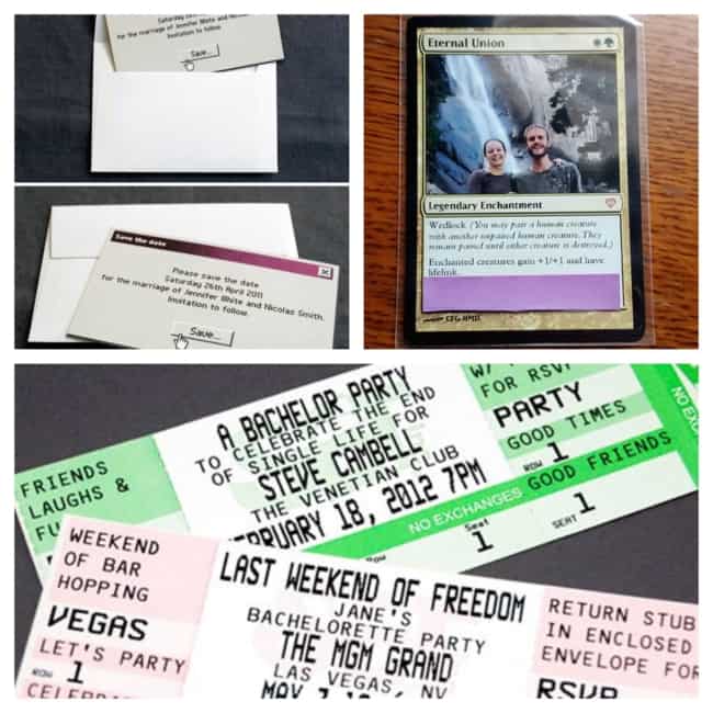 convite de casamento diferente e criativo