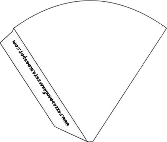 dicas de moldes para cone de papel