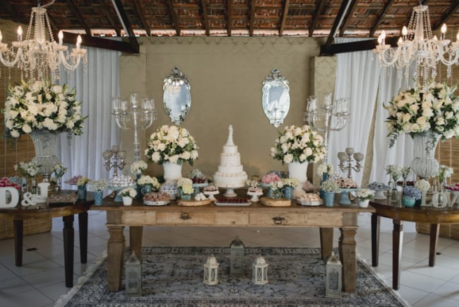decoracao de bodas de porcelana