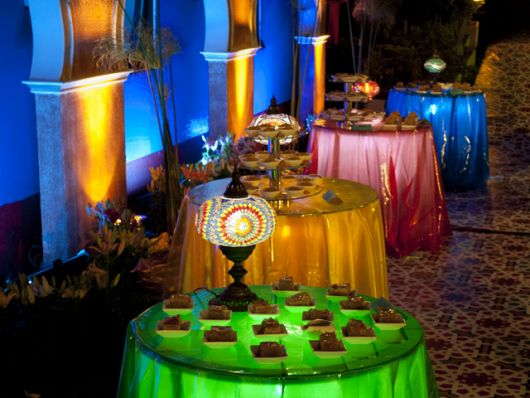 Festa Árabe mesas