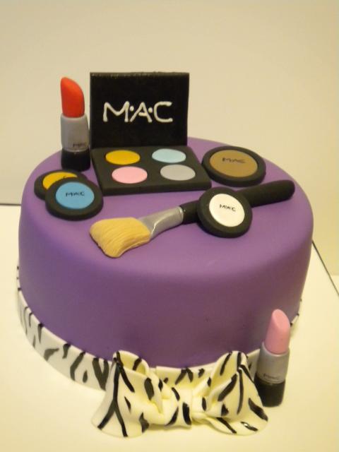 Bolo Decorado - MAC / Maquiagem / MakeUp, soartesolange.com…