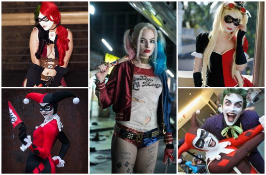 57 anos luz: DIY- Fantasia da Arlequina (Harley quinn) com coisas que você  tem em casa + Maquiagem .