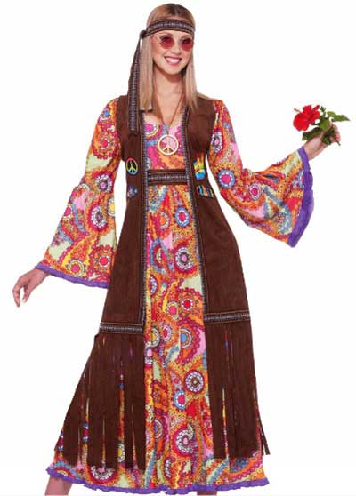 fantasia feminina hippie