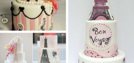 bolos paris com desenhos feitos a mão