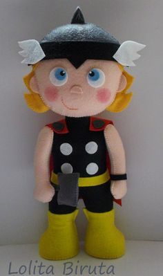 Boneco de feltro do Thor.