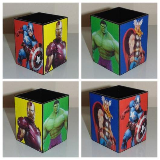 Caixa dos Vingadores em MDF.