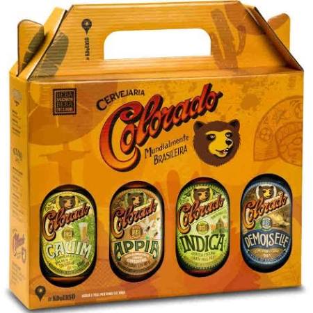 Kit com quatro cervejas Colorado.