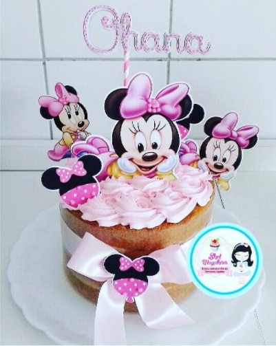 bolo simples Minnie bebê