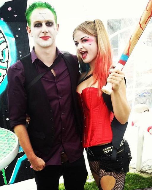 Halloween ideias - Maquiagem Coringa Fantasia coringa improvisada Faci