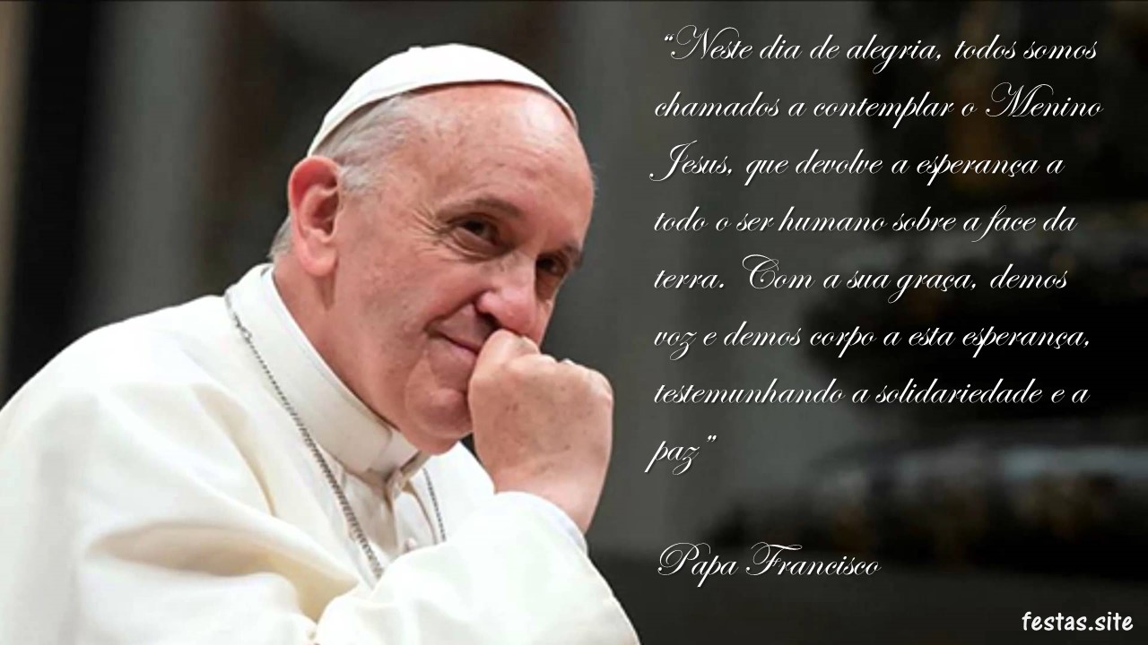 mensagem Papa Francisco