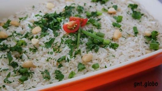 arroz com macadâmia