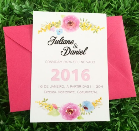 convite floral