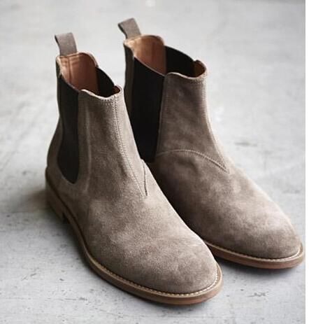 Fantasias anos 60 masculinas bota bege