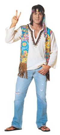 Fantasia anos 80  Hippie com jeans