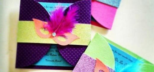 Convites de festa à fantasia EVA colorido