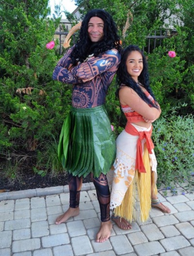 Fantasia Moana Mãe e Filha Moana Adulto Mãe e Filha