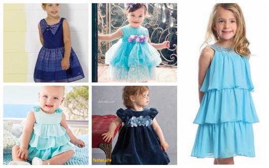 modelos de vestidos azul