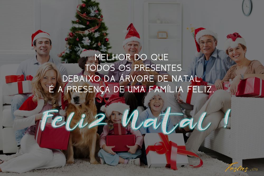 Mensagens de Natal para família original do Festas Site
