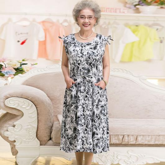 vestidos para senhoras de 80 anos