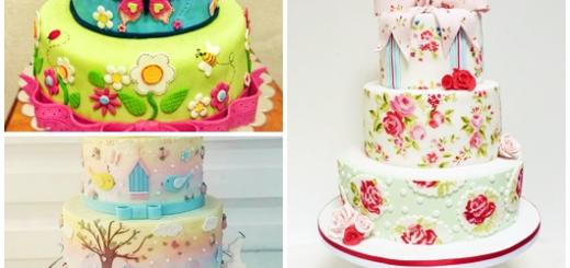 Bolo Jardim Encantado modelos de borboleta