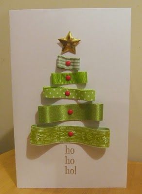 cartão com árvore de natal