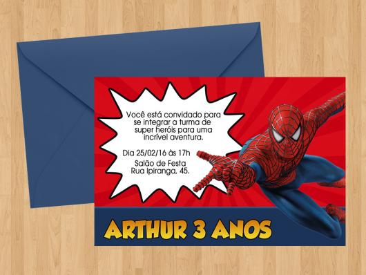 40 Convites Homem Aranha Incríveis Para Imprimir And Como Fazer Fácil 6675