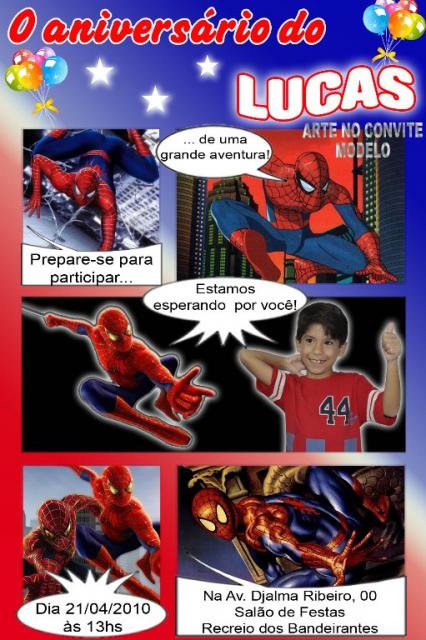 Convite Homem-Aranha: 45 Modelos Incríveis de Convites  Festa de  aniversário do homem-aranha, Convites de aniversário do homem aranha,  Convite de aniversário