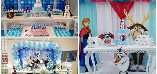 Festa Frozen modelos de decoração provençal