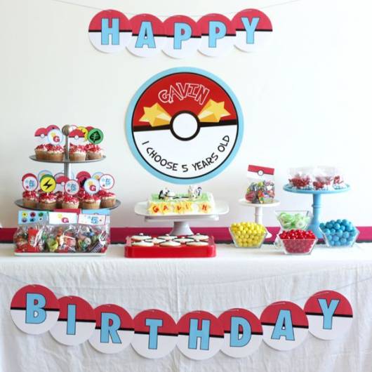 festa Pokémon simples