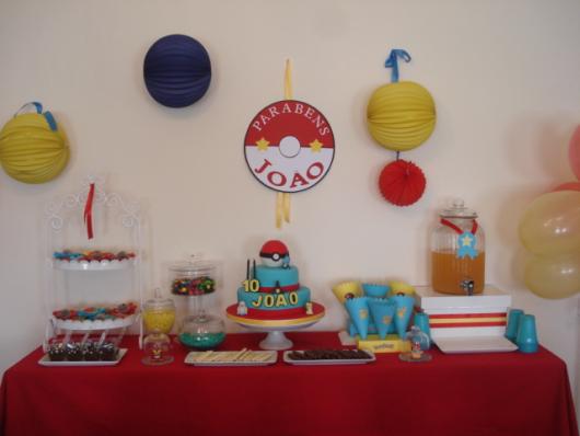 festa Pokémon aniversário simples