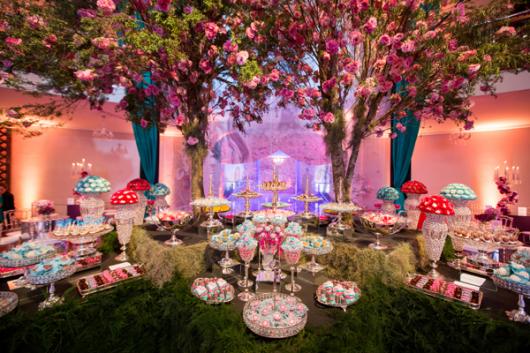 Temas para festa de 15 anos jardim flores rosa