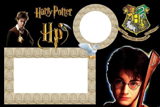 Festa Harry Potter modelo de convite personalizado