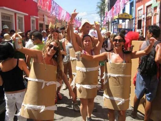 Fantasias Criativas Carnaval rolo de papel higiênico