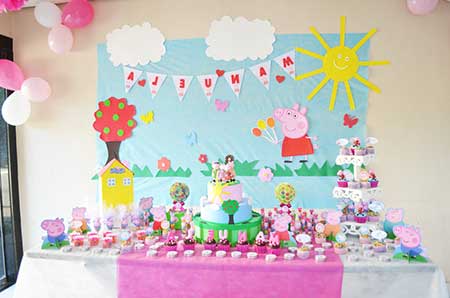 Molde casinha da Peppa  Festa infantil peppa pig, Festa infantil peppa,  Enfeites de aniversário infantil