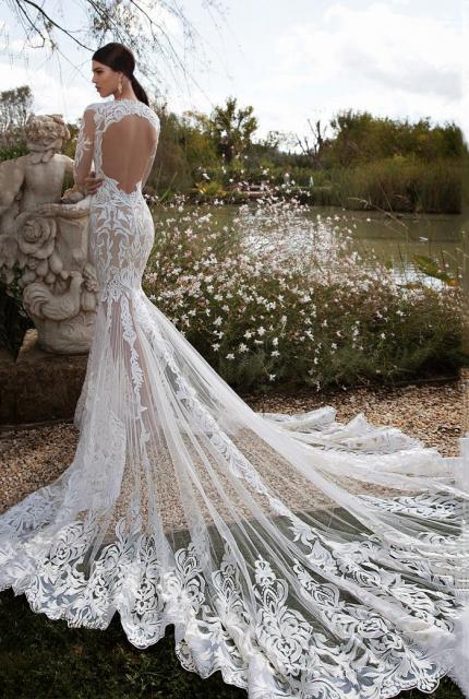 Vestido de Noiva Sereia transparente