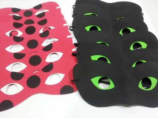 Lembrancinhas Festa Ladybug: máscara de EVA