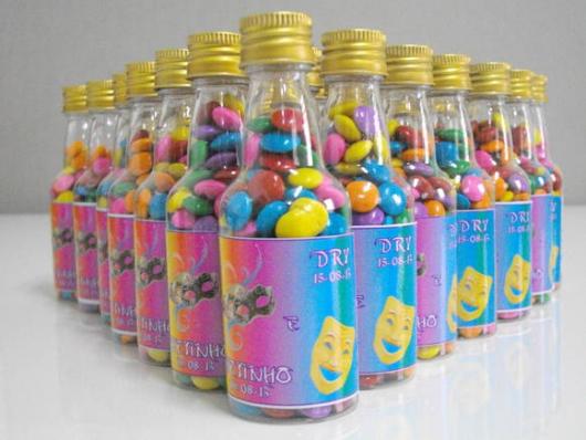 Garrafinhas para Lembrancinhas de Plástico para festa à fantasia 