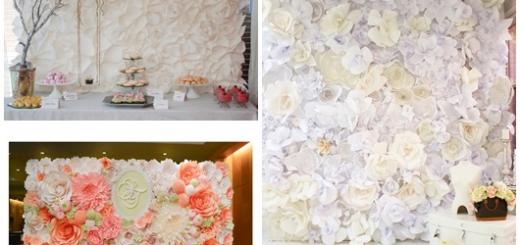 Painel de Flores de Papel modelos
