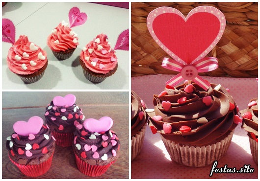 Fotos e Ideias de Cupcake Dia dos Namorados