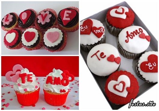 Fotos e Ideias de Cupcake Dia dos Namorados