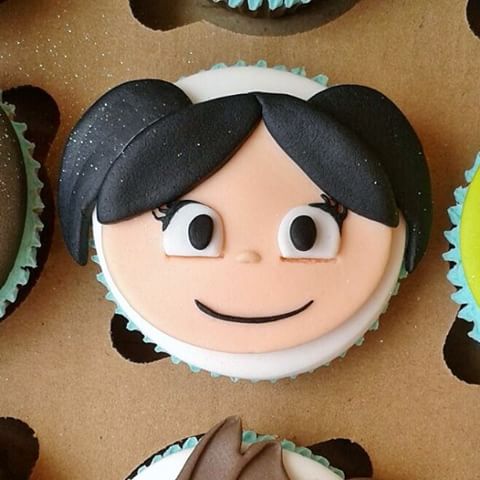 cupcake Show da Luna de pasta americana
