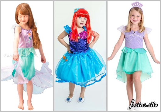 Fotos e Ideias de Fantasia Ariel