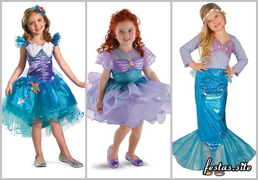 Fotos e Ideias de Fantasia Ariel