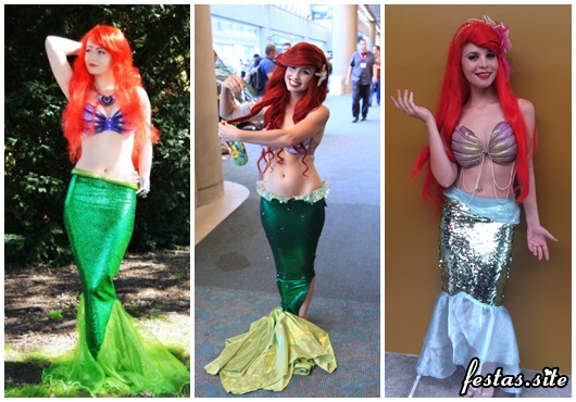 Fotos e Ideias de Fantasia Ariel