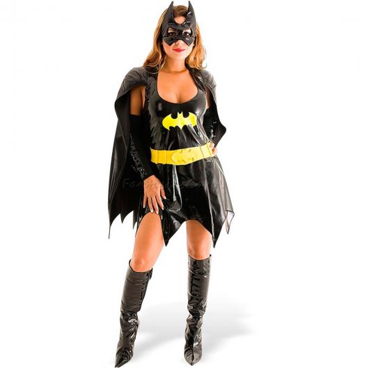 Fantasia Batgirl de couro
