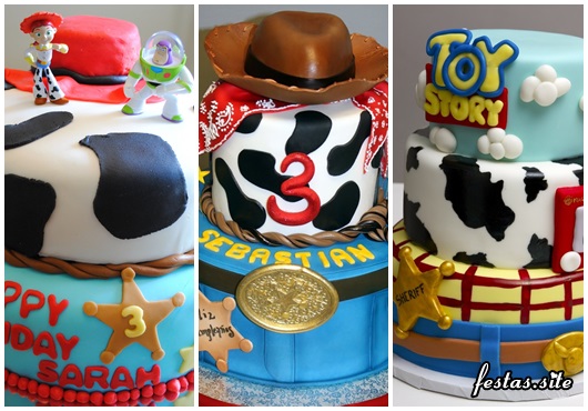 Festa Toy Story modelos de bolo decorados com pasta americana