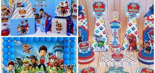 Kit Festa Patrulha Canina montado