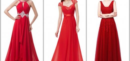Vestido de Formatura Vermelho modelos longos