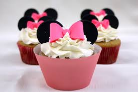 cupcake rosa festa minnie