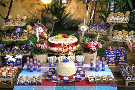 Decoração de Festa Junina Infantil com kit festa azul